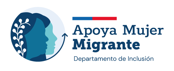 Logotipo Apoya Mujer Migrante - Departamento de Inclusión