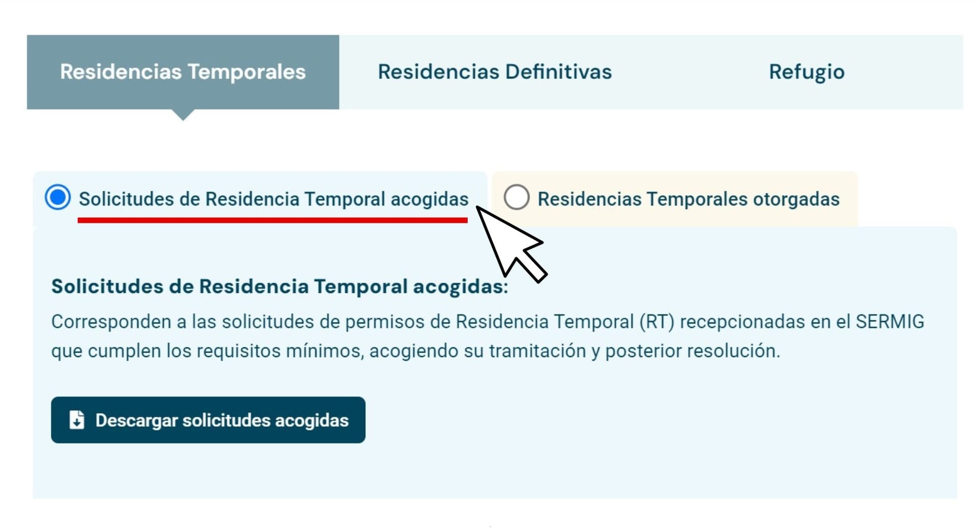 Nueva opción de visibilización de datos