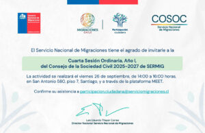 Invitación a la Cuarta Sesión Ordinaria del COSOC 2025-27, año I.