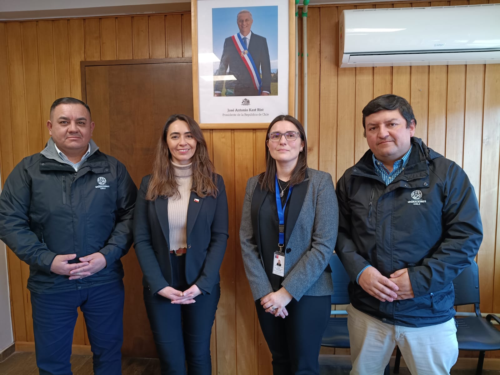 Reunión PDI - DR SERMIG Aysén - Seremi de Seguridad Pública-Carabineros - SII.