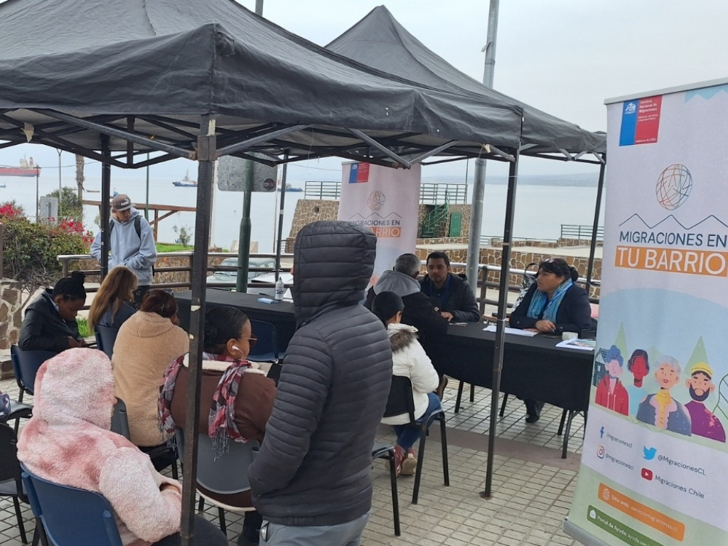 Huasco atienden a personas migrantes