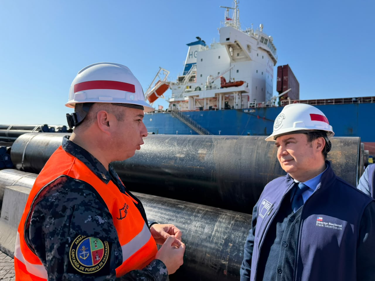 Director Nacional visita el puerto de Valparaíso
