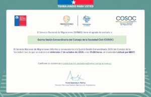 Quinta Sesión Extraordinaria del Consejo de la Sociedad Civil (COSOC) 2026 del SERMIG